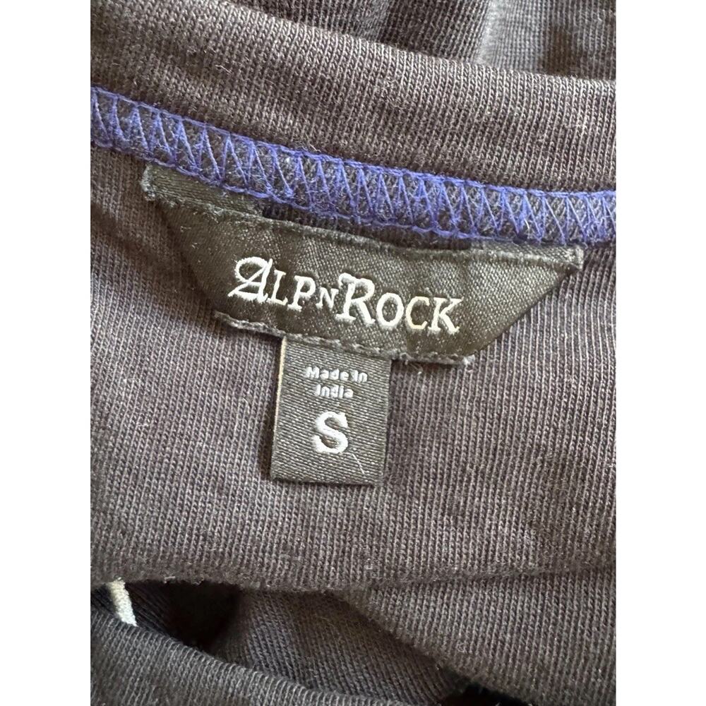 Alp-n-Rock Shirt Long Sleeve Crew Neck Patches Aspen Ski Colorblock Mens Small - Picture 7 of 10